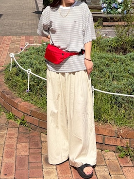 「KBF（ケイビーエフ）のアイテム」を使った、みよしさん（レディース・159cm）の夏コーディネート