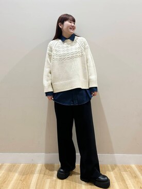 みよしさん（レディース・159cm）の秋コーディネート