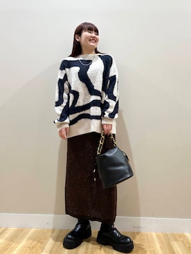 みよしさん(レディース・159cm)の冬コーディネート