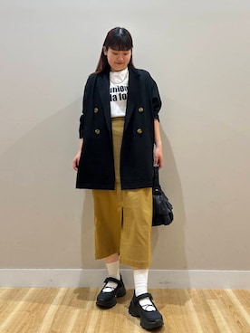 「アイテム（その他アウター）」を使った、みよしさん（レディース・159cm）の夏コーディネート