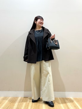 みよしさん（レディース・159cm）の冬コーディネート
