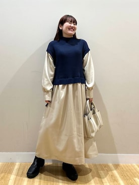 みよしさん（レディース・159cm）の冬コーディネート