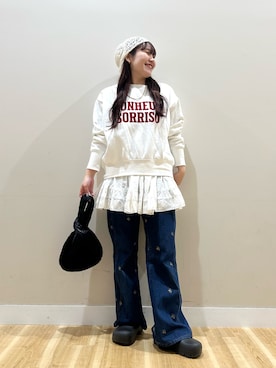 「お洒落さんとつながりたい」｜「アイテム（財布/小物）」を使った、みよしさん（レディース・159cm）の秋コーディネート