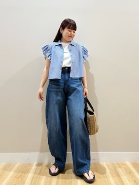 みよしさん（レディース・159cm）の夏コーディネート