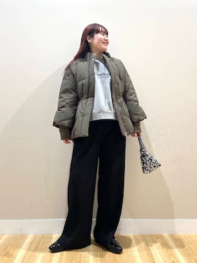 「URBAN RESEARCH（アーバンリサーチ）のアイテム（ダウンジャケット/コート）」を使った、みよしさん（レディース・159cm）の冬コーディネート