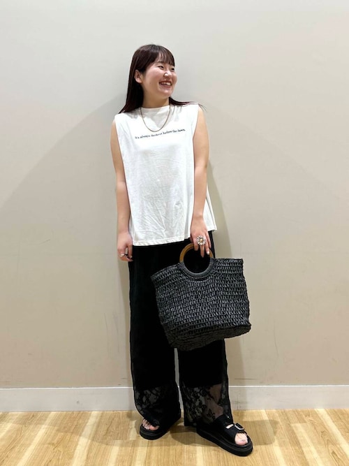 セール】シアー刺繍イージーパンツ（その他パンツ）｜ITEMS