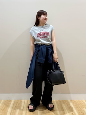 みよしさん（レディース・159cm）の夏コーディネート