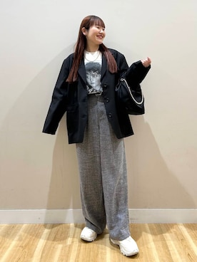 みよしさん（レディース・159cm）の冬コーディネート