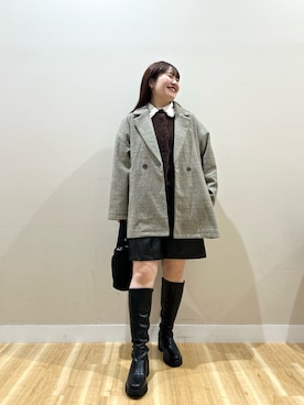 みよしさん（レディース・159cm）の秋コーディネート