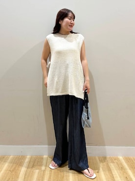 「初夏のお出掛けコーデ」｜みよしさん（レディース・159cm）の夏コーディネート