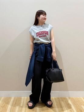 みよしさん（レディース・159cm）の夏コーディネート