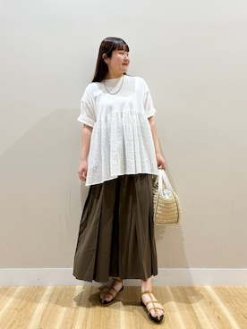 みよしさん（レディース・159cm）の夏コーディネート