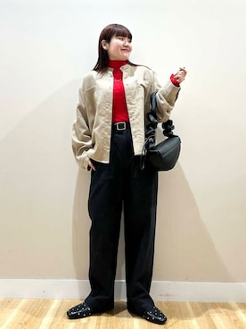 みよしさん（レディース・159cm）の冬コーディネート