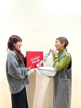 「ur_welcomeありがとうに会いに行く。」｜みよしさん（レディース・159cm）の冬コーディネート