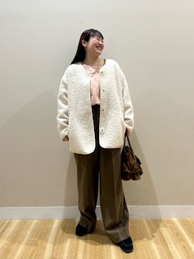 みよしさん（レディース・159cm）の冬コーディネート