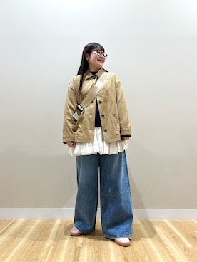 みよしさん（レディース・159cm）の冬コーディネート