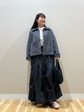 みよしさん（レディース・159cm）の冬コーディネート