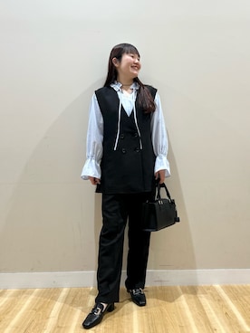 みよしさん（レディース・159cm）の冬コーディネート