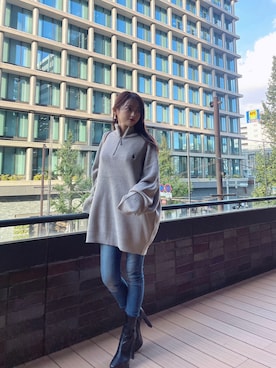 Miho Nishiさん(レディース・155cm)の冬コーディネート