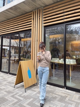 「OLIVE des OLIVE（オリーブデオリーブ）のアイテム（オールインワン・サロペット）」を使った、Miho Nishiさん（レディース・155cm）の冬コーディネート