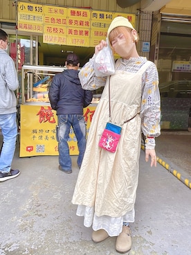 「SM2（エスエムツー）のアイテム（オールインワン・サロペット）」を使った、peiさんさん（レディース・164cm）の冬コーディネート