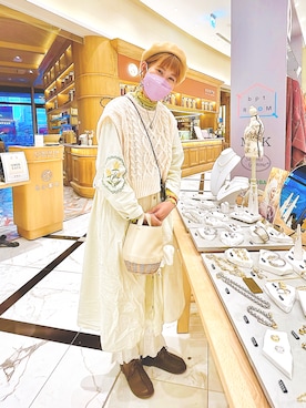 「BEAMS（ビームス）のアイテム（ハンチング/ベレー帽）」を使った、peiさんさん（レディース・164cm）の秋コーディネート