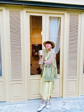 「oversize」｜「アイテム（ワンピース/ドレス）」を使った、peiさんさん（レディース・164cm）の夏コーディネート