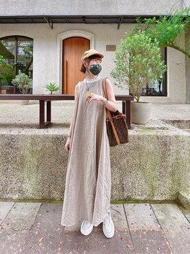 「oversize」｜「アイテム（ワンピース/ドレス）」を使った、peiさんさん（レディース・164cm）の春コーディネート