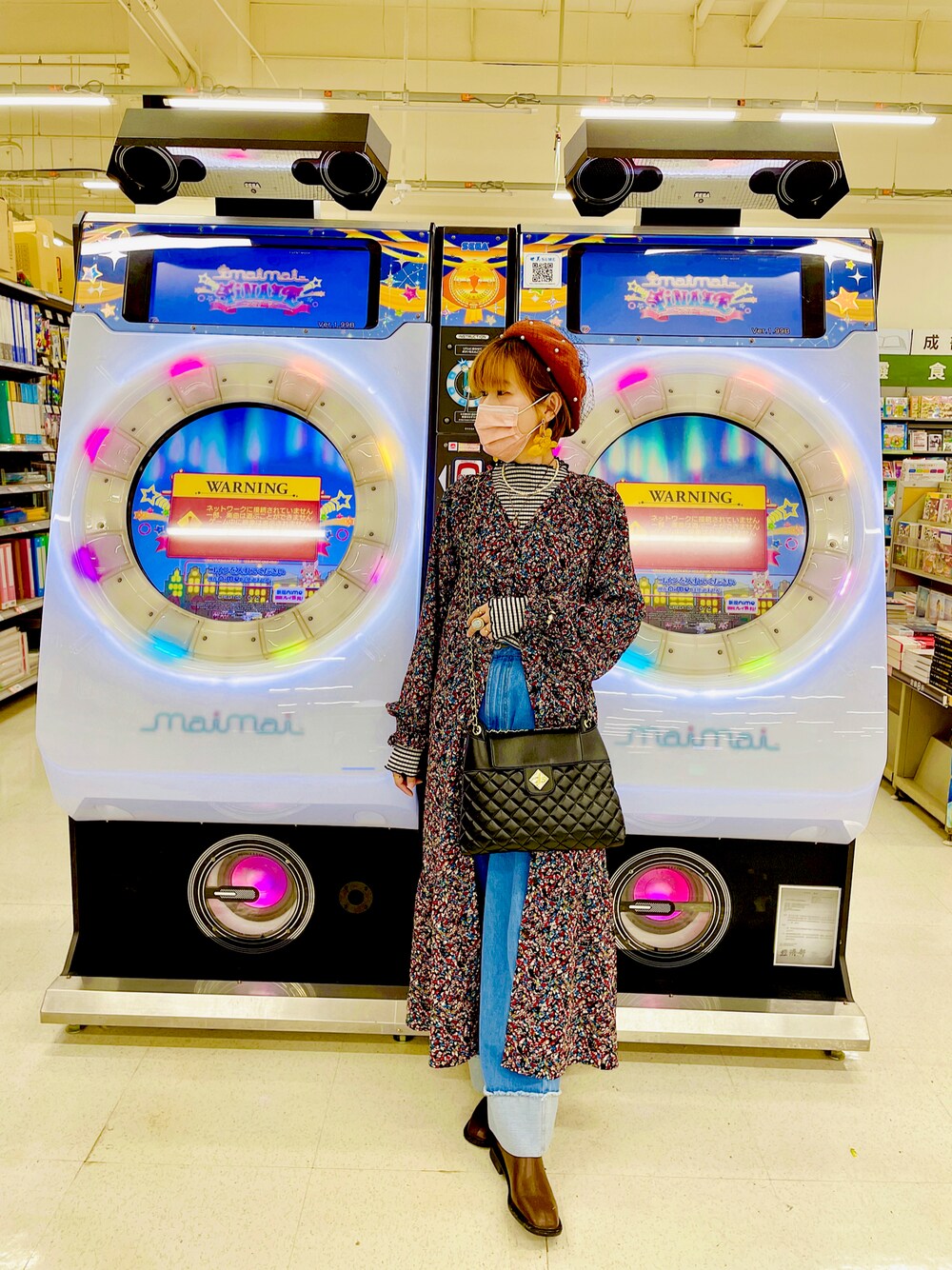 「ootd、秋のコーデ、秋コーデ、復古、雨天搭配、古着MIX、日常」｜「studio CLIPのアイテム（ワンピース、その他）」を使った、peiさんさん（レディース・164cm）の秋コーディネートの1枚目の写真