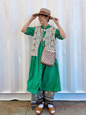 「oversize」｜「アイテム（その他トップス）」を使った、peiさんさん（レディース・164cm）の夏コーディネート