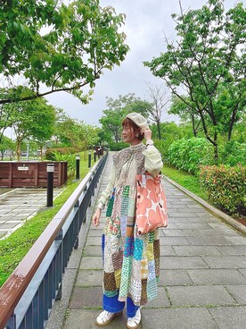 「oversize」｜「アイテム（ワンピース/ドレス）」を使った、peiさんさん（レディース・164cm）の春コーディネート