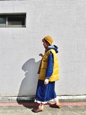 「BEAMS（ビームス）のアイテム（ワンピース）」を使った、peiさんさん（レディース・164cm）の夏コーディネート