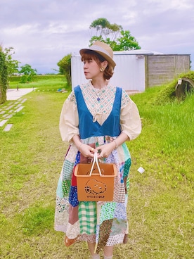 「oversize」｜「アイテム（ワンピース/ドレス）」を使った、peiさんさん（レディース・164cm）の春コーディネート