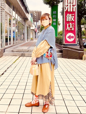 「oversize」｜「アイテム（ワンピース/ドレス）」を使った、peiさんさん（レディース・164cm）の冬コーディネート