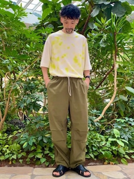 「USAコットン」｜coenむらたさん（メンズ・173cm）の夏コーディネート
