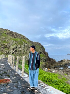 「VANS（バンズ）のアイテム（ニットキャップ/ビーニー）」を使った、Justinさん（メンズ・175cm）の夏コーディネート