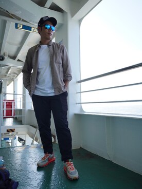 「kolor（カラー）のアイテム（帽子）」を使った、tk600125さん（メンズ・172cm）の冬コーディネート