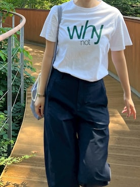 「アイテム（カーゴパンツ）」を使った、きみさん（レディース・165cm）の秋コーディネート