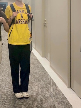 「SONA（ソナ）のアイテム（スラックス）」を使った、きみさん（レディース・165cm）の夏コーディネート