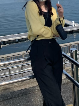 「SONA（ソナ）のアイテム（スラックス）」を使った、きみさん（レディース・165cm）の春コーディネート