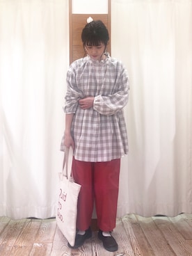 「Samansa Mos2（サマンサ モスモス）のアイテム（バッグ）」を使った、syk1302さん（レディース・160cm）の春コーディネート