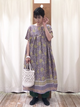 「Samansa Mos2（サマンサ モスモス）のアイテム（バッグ）」を使った、syk1302さん（レディース・160cm）の春コーディネート