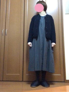 「シャーリング」｜「アイテム（その他アウター）」を使った、すずめさん（レディース・160cm）の冬コーディネート