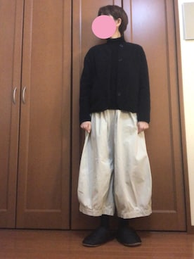 「UNIQLO（ユニクロ）のエクストラファインメリノリブタートルネックセーター（長袖）（ニット/セーター）」を使った、すずめさん（レディース・160cm）の冬コーディネート