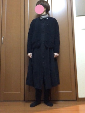 「タートルネック」｜「アイテム（レギンス/スパッツ）」を使った、すずめさん（レディース・160cm）の冬コーディネート