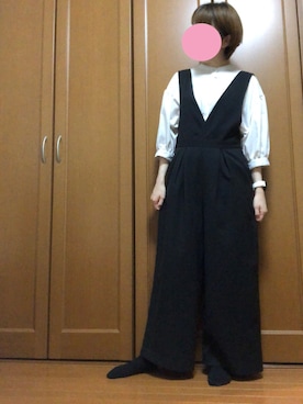 「LBC（エルビーシー）のアイテム（オールインワン・サロペット）」を使った、すずめさん（レディース・160cm）の夏コーディネート