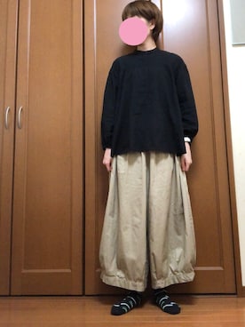 「コットンギャザーブラウス」｜すずめさん（レディース・160cm）の夏コーディネート