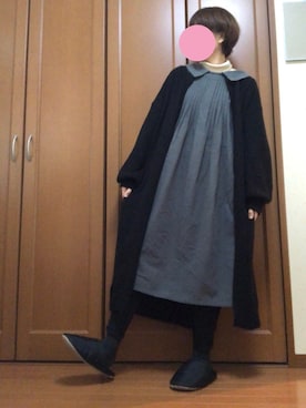 「タートルネック」｜「アイテム（レギンス/スパッツ）」を使った、すずめさん（レディース・160cm）の冬コーディネート