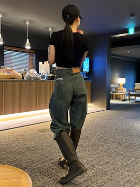 「アイテム（Tシャツ/カットソー）」を使った、shiiiho29さん（レディース・163cm）の秋コーディネート