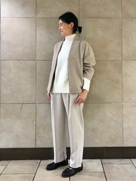 「ペールトーン」｜「アイテム（ブルゾン）」を使った、MIYAさん（レディース・162cm）の秋コーディネート